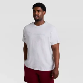 Camiseta gráfica clásica, Script Logo en letra cursiva del mismo tono – Tallas grandes y altas