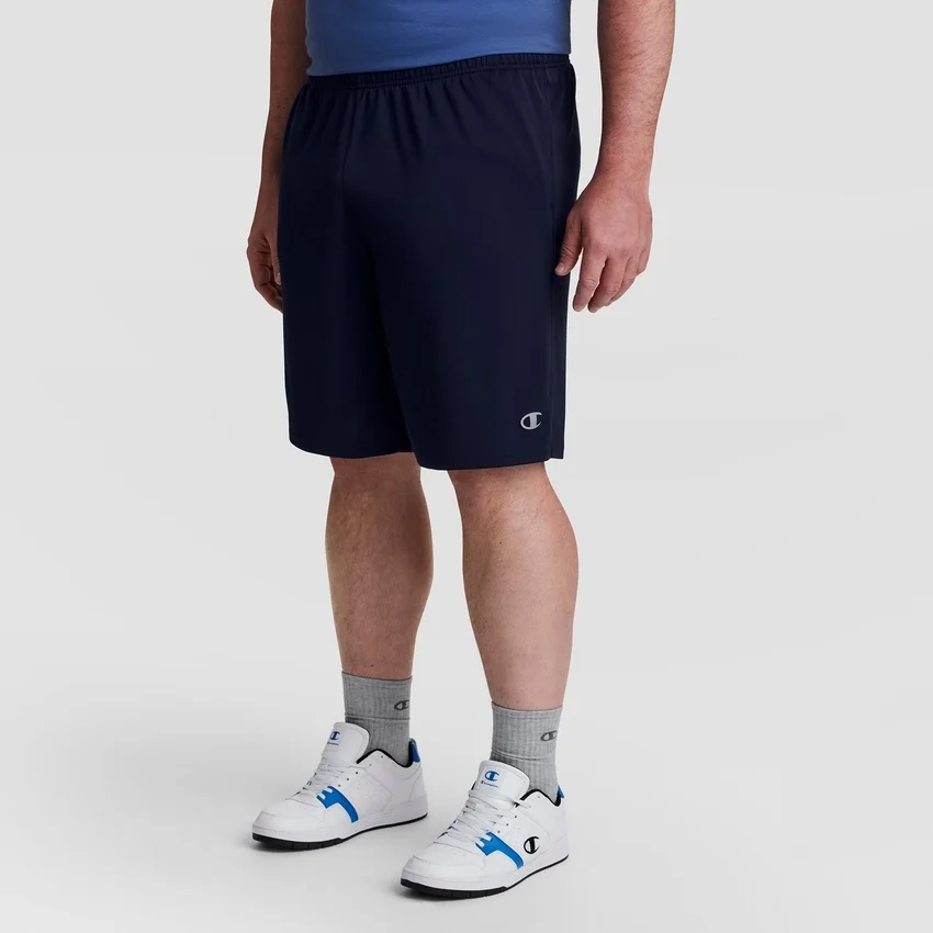 Pantalones cortos deportivos de 10" con tecnología de absorción de humedad - Tallas grandes y altas